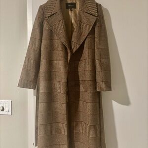 Wool blend belted coat timeless, wardrobe, staple, long coat
